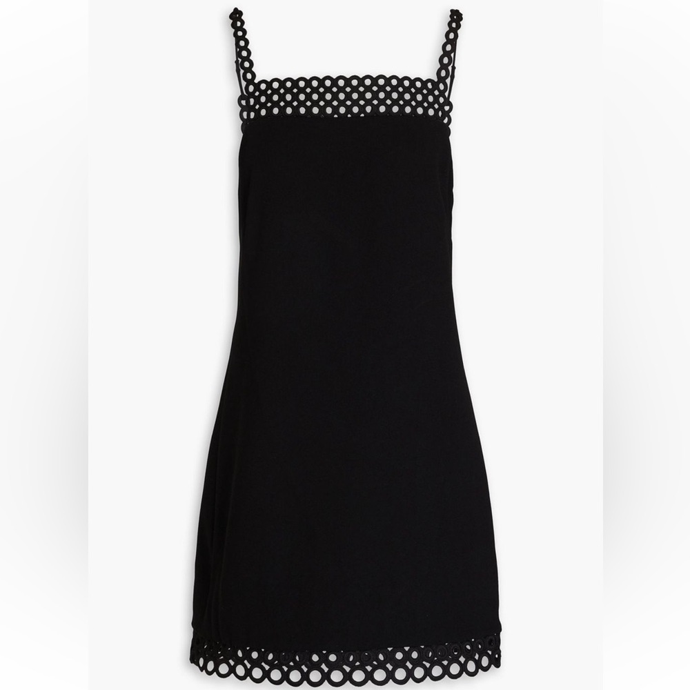 Jonathan Simkhai Marlie crochet-trimmed crepe mini dress